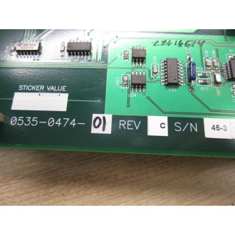 Hardy Instruments 0535-0474-01 Circuit Board 0534-0474-01 Rev. C - Used