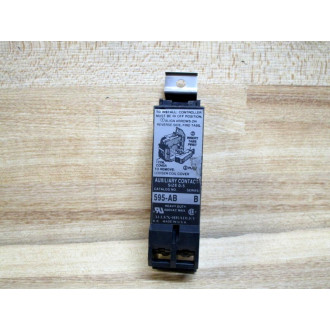 Allen Bradley 595-AB Auxiliary Contact Sz 0-5 Series May Vary (Pack of 2) - Used