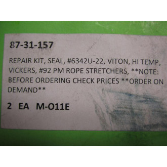 Vickers 87-31-157 Repair Kit 6342U-22