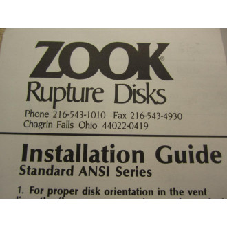 Zook MY1361-3-97.74-90-250 Rupture Disk
