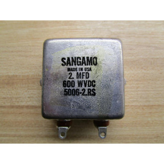 Sangamo 3330-057250436 Capacitor 2. MFD 600 W VDC