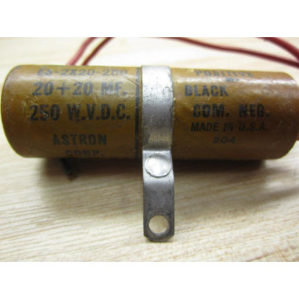 Astron ES-2X20-250 Capacitor - Used