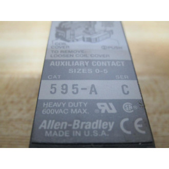 Allen Bradley 595-A Contact 595A Size 0-5Series C