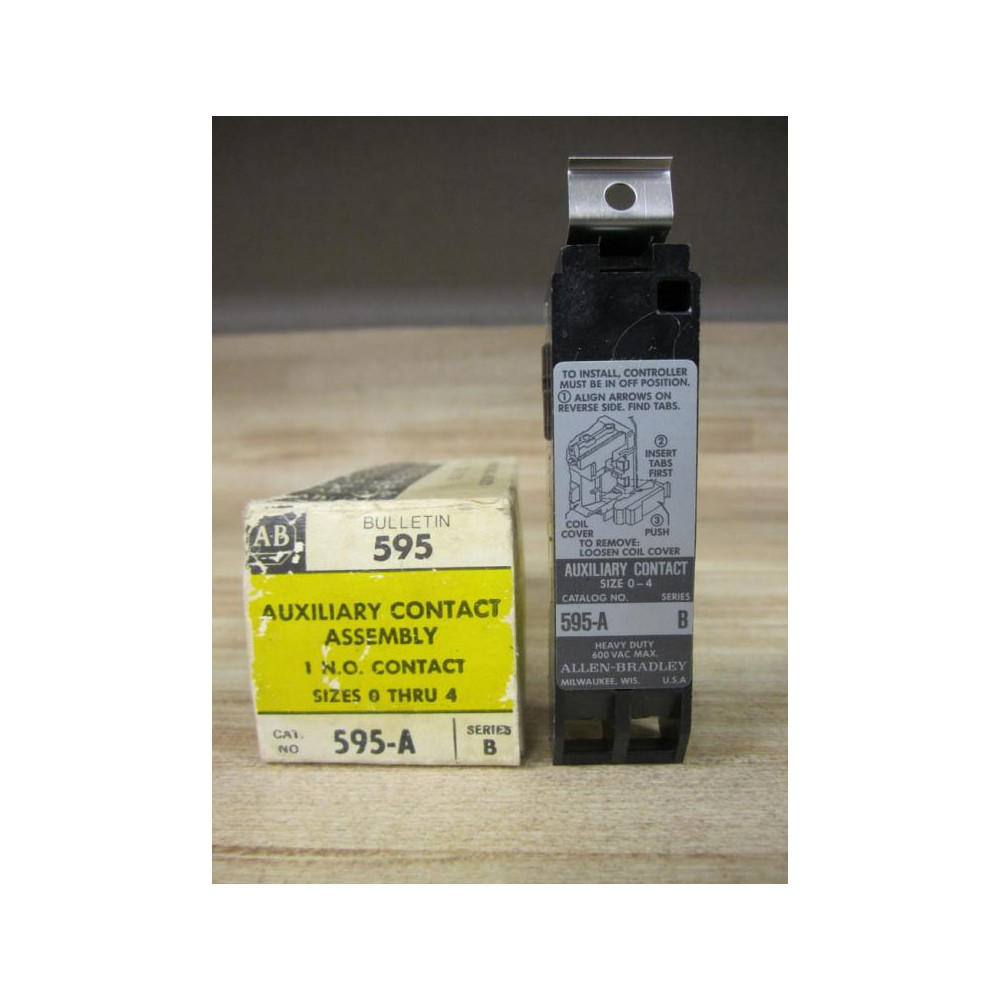 Allen Bradley 595-A Contact 595A Size 0-4Series B