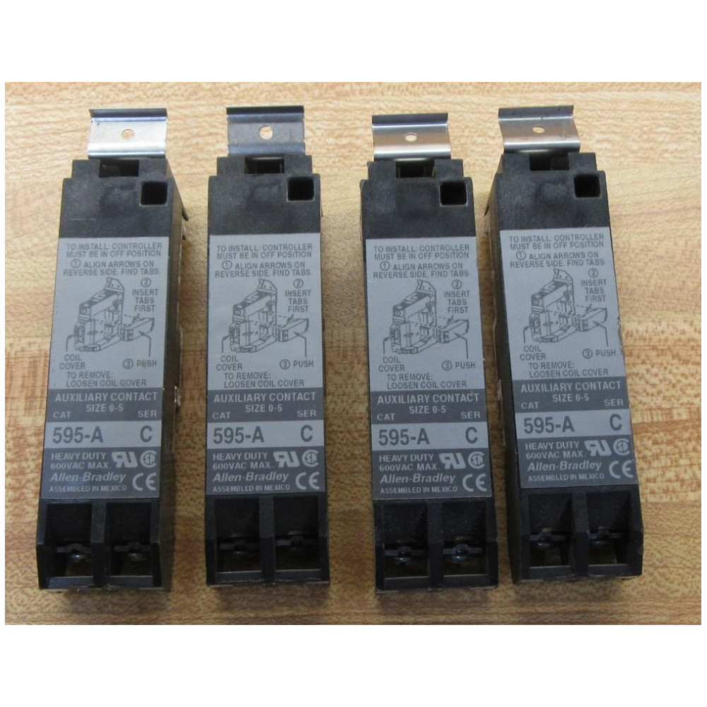 Allen Bradley 595-A Contact 595A Size 0-5Series C (Pack of 4) - New No Box