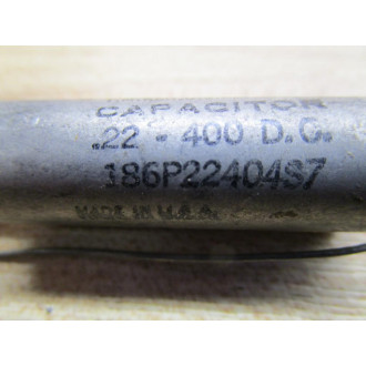 Sprague 186P22404S7 Capacitor .22-400 D.C. - New No Box