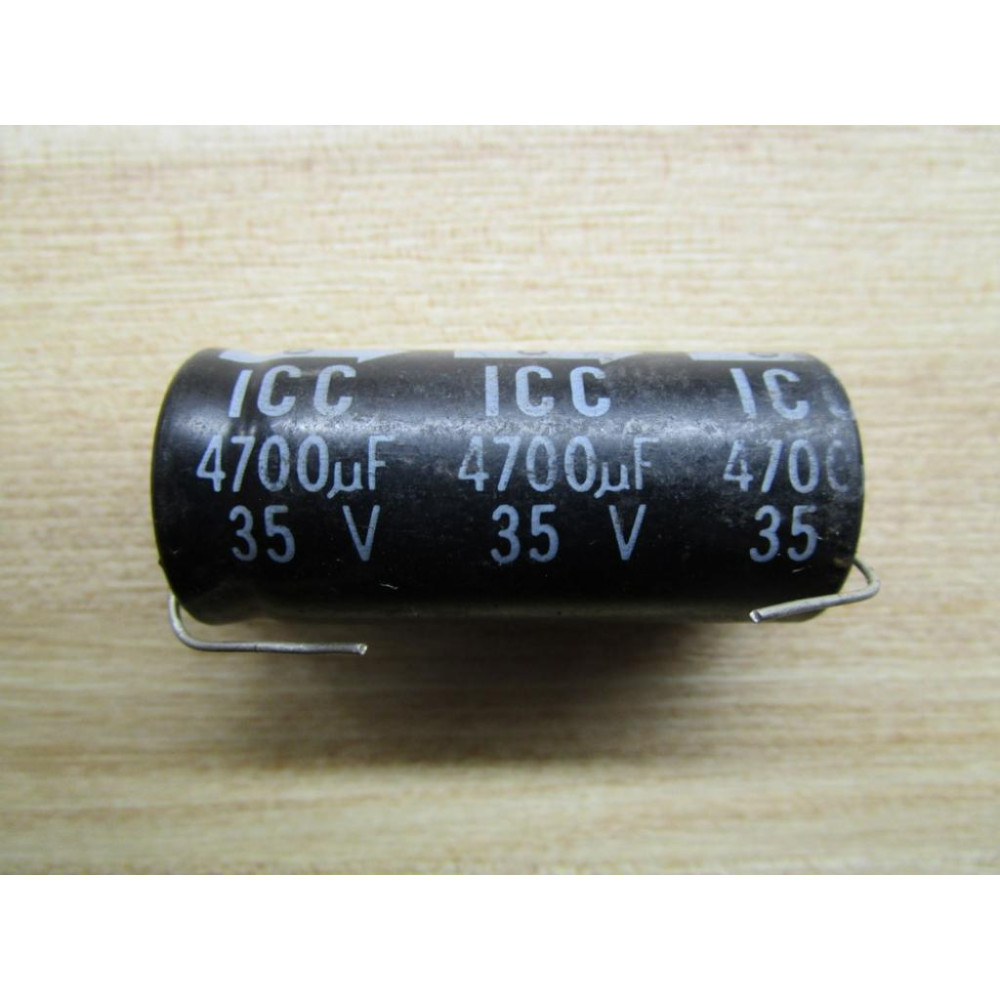 ICC 4700 µF UF Capacitor 35V - New No Box