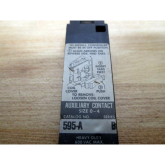 Allen Bradley 595-A Auxiliary Contact Size 0-4Series B - New No Box