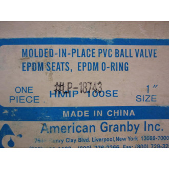 American Granby LP-18743 PVC Ball Valve