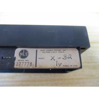 Non-Linear Systems X-32 Panel Meter X32 - Used