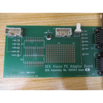 DEK 155543 Vision PC Adaptor Board - Used