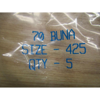 70 BUNA 425 O-Rings (Pack of 5)