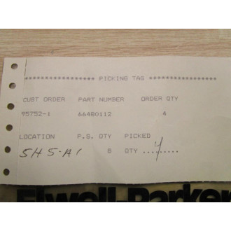 Elwell Parker 66480112 O-Ring (Pack of 4)
