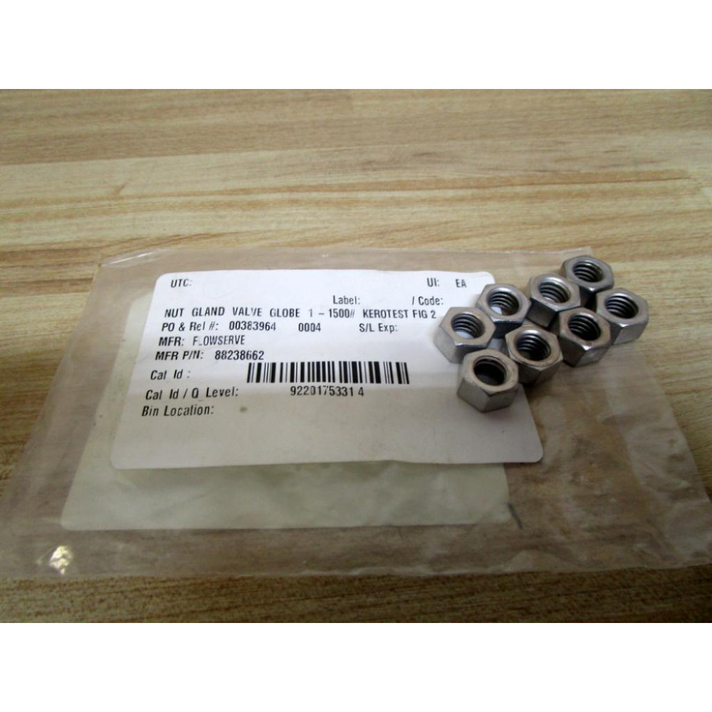 Flowserve 88238662 Nut Gland (Pack of 8)
