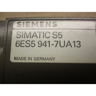 Siemens 6ES5-941-7UA13 Module 6ES59417UA13 Damaged - Used