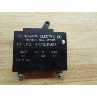 Heinemann 70-761KMG3 Circuit Breaker 15A 115V - Used