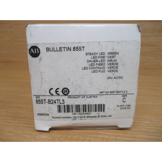 Allen Bradley 855T-B24TL3 Stack Light 855TB24TL3 W 855E-LL24G