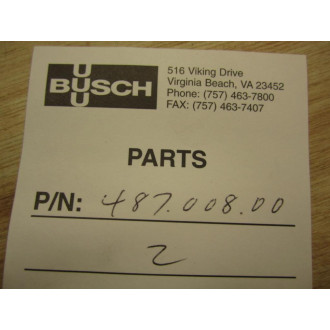 Busch 487.008.00 Oil Seal (Pack of 2)