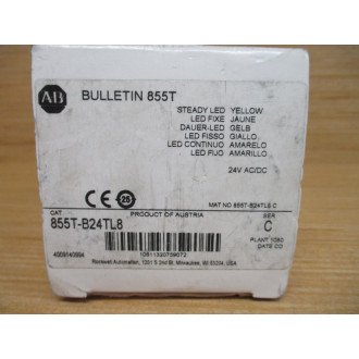 Allen Bradley 855T-B24TL8 Stack Light Module 855TB24TL8 W855E-LL24Y