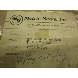 Metric Seals 2222.040.01 Rod Guide Rings (Pack of 4)