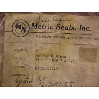 Metric Seals 2222.087.01 Rod Guide Rings (Pack of 2)