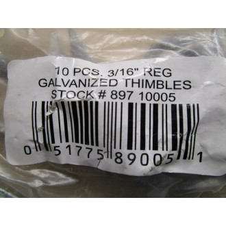 JMC 897 Galvanized Thimbles 10005 (Pack of 10)