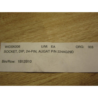 224AG29D Dip Relay Socket - New No Box