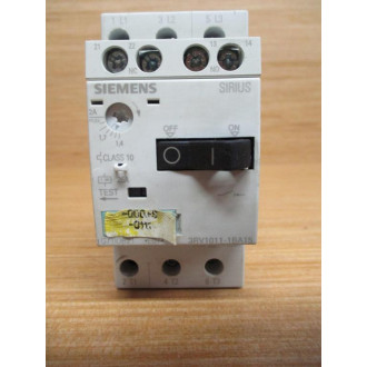 Siemens 3RV1011-1BA15 Circuit Breaker 1.4-2 AMP Chipped - Used