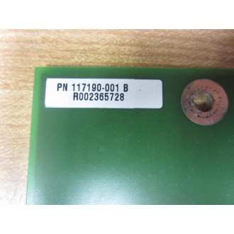 Xycom 117190-001 117190001 Circuit Board - Used