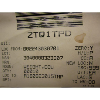 United CL 7 429203 Counter Weight 3040-00-832-3307 (Pack of 10)