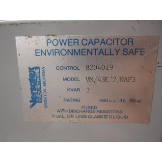 Versatex 8204019 Capacitor VM43E2NAF3 - New No Box