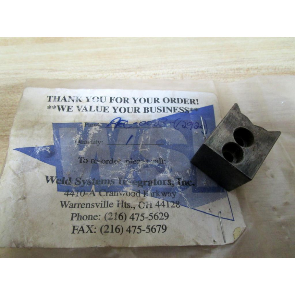 Weld Systems Integrators PFC-0023-12920 Tool PFC002312920