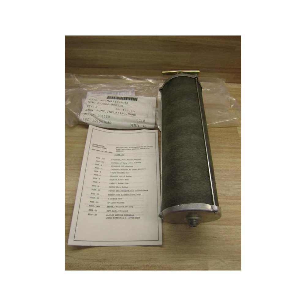Philadelphia Manufacturing 12089-C-8268 Manual Inflating Pump