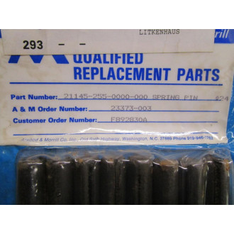Atwood & Morrill 21145-255-0000-000 Spring Pin (Pack of 16)