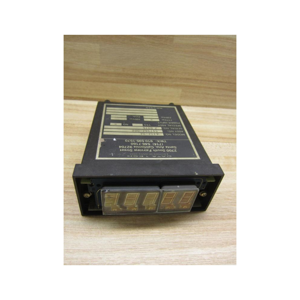 Data Tech 4312-02 Meter 547942-002 - Parts Only