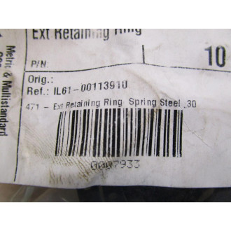 471-SPR STL Retaining Ring (Pack of 10)