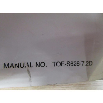 Yaskawa TOE-S626-7.2D Manual For Varispeed-626M5 - Used