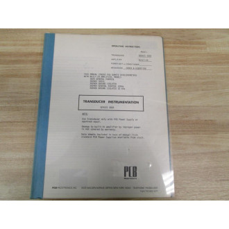 PCB 302A Transducer Instrumentation - Used