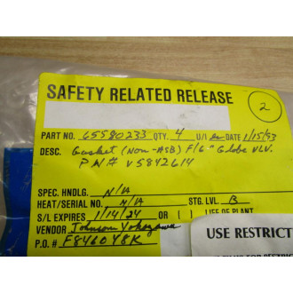 Johnson Controls V-5842-614 Gasket Kit