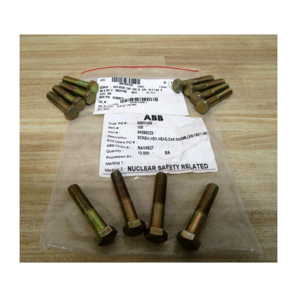 ABB 54390C23 Hex Head Cap Screw (Pack of 12)