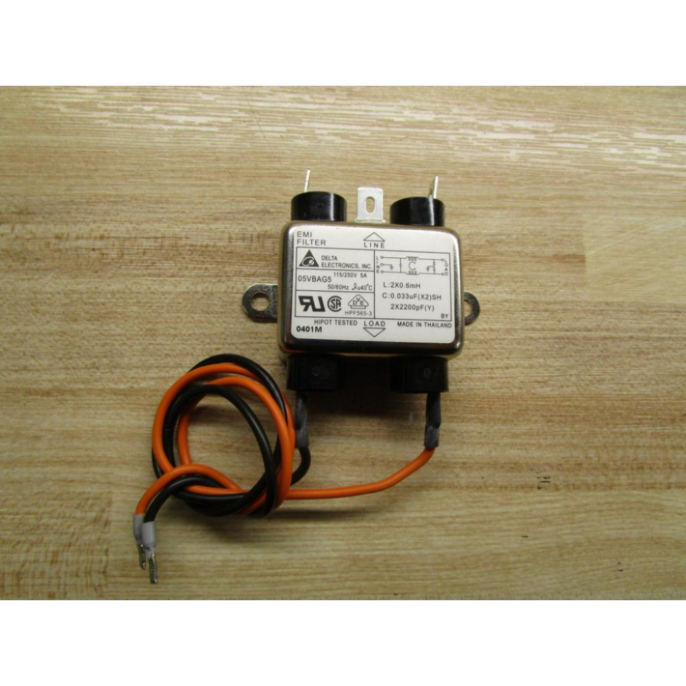Delta Electronics 05VBAG5 EMI Filter - Used
