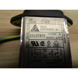 Delta Electronics 03GEEW3V EMI Filter - Used