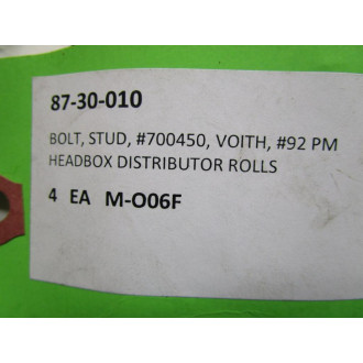 87-30-010 Bolt Stud, 700450 (Pack of 4)