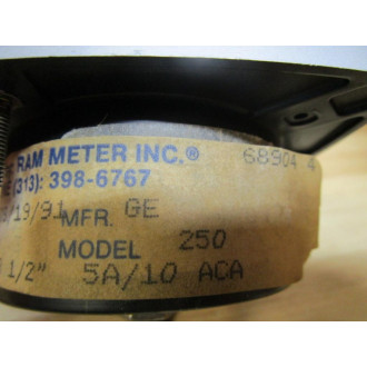 General Electric 68904-4 A-C Amperes Meter 250 0-10A - New No Box