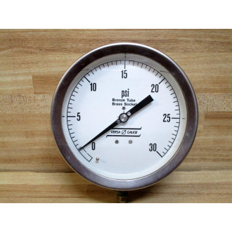 Versa Gauge 38492 Pressure Gauge 0-30PSI - Used