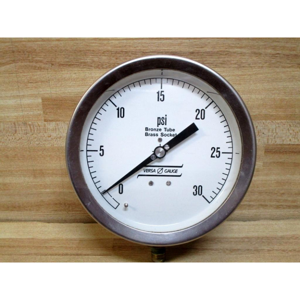 Versa Gauge 38492 Pressure Gauge 0-30PSI - Used