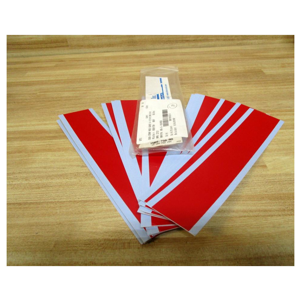 Stranco, INB-S-150 RED Sign Strip Card (Pack of 25)