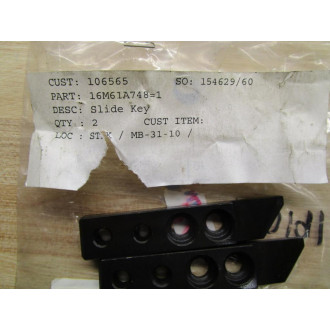 Makino Technical Services 16M61A748 Slide Key (Pack of 2)