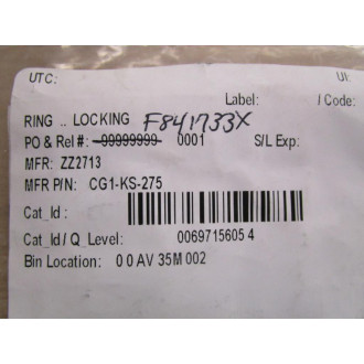 Limitorque CG1-KS-275 Ring Locking - New No Box