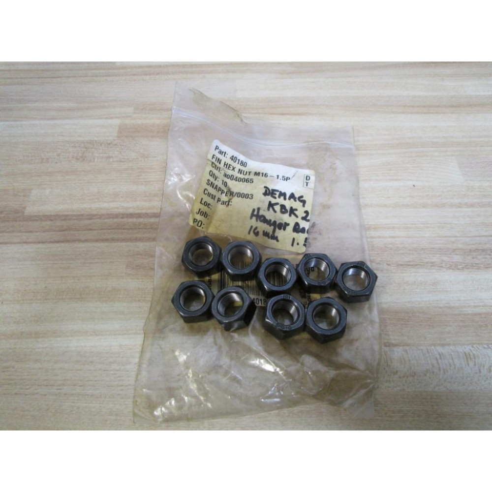 Demag 40180 Hex Nut (Pack of 9)